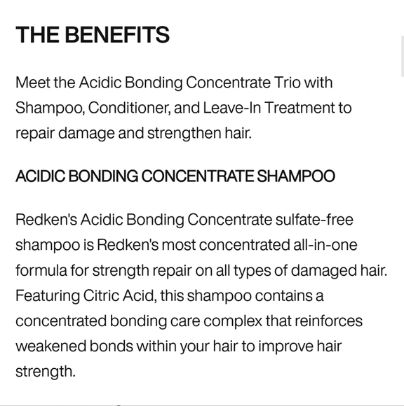 NWT REDKEN ACIDIC BONDING TRIO - Picture 4 of 14